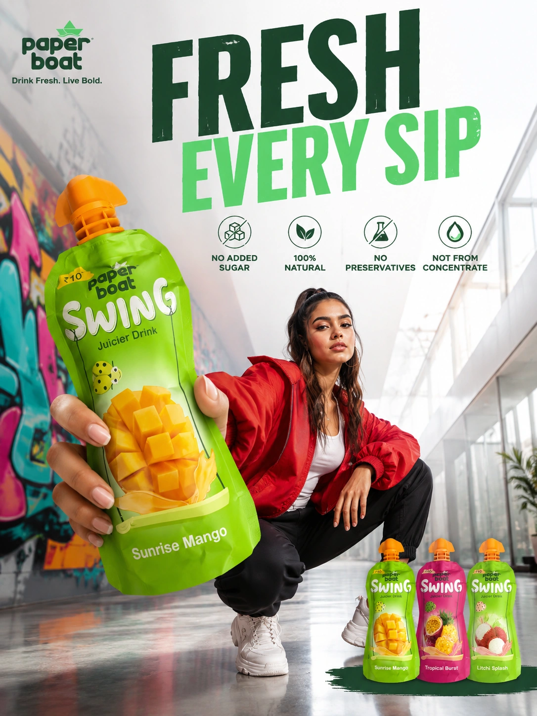 Paper Boat poster design created by Webino Solutions for marketing campaigns
